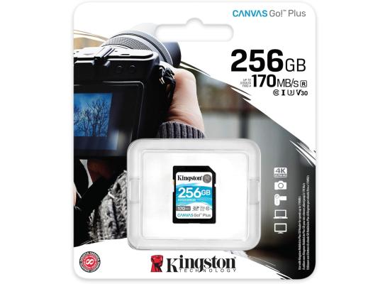 Kingston 256GB Memory Card SDXC Canvas Go Plus 170MB /s C10, U3, V30